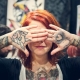 Palm tattoo
