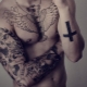 Inverted cross tattoo