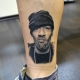 Tattoo in the form of a portrait