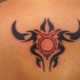 Taurus Zodiac Sign Tattoo