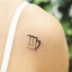 Zodiac sign tattoo