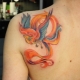 Firebird tattoo: meaning and options for sketches