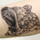 Geometric animal tattoo