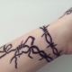 Barbed wire tattoo