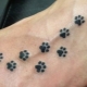 Paw tattoos