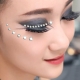 Makeup options with rhinestones
