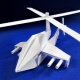 Origami helicopter folding options