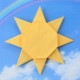 Origami sun creation options