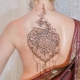 All about mehendi on the back
