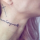 All about the tattoo on the neck
