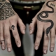 All about the tattoo on the back of the hand
