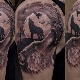 All about tattoo Wolf howls at the moon