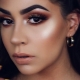 Bright makeup for brown eyes