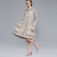 Linen dresses with lace