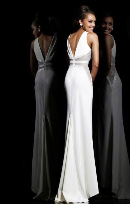 An example of a train for a straight skirt of a wedding dress