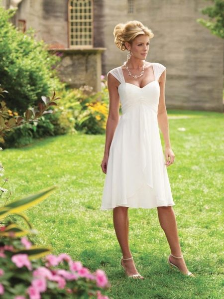 simple A-line wedding dress