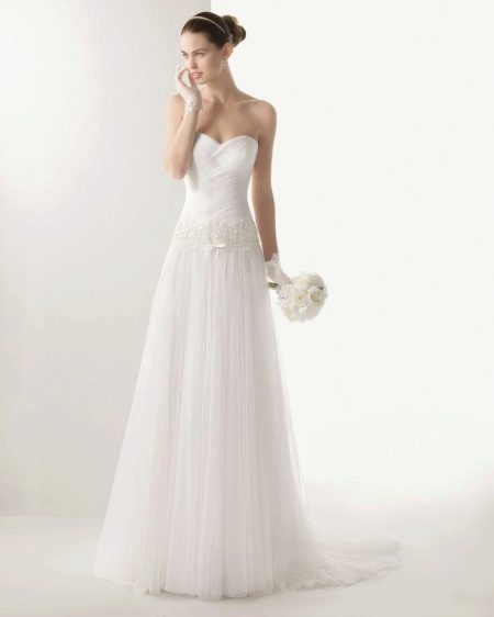 Straight Corset Wedding Dress