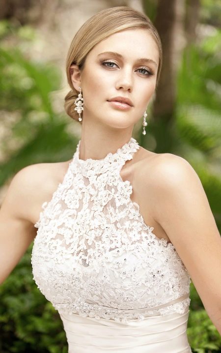 Stand Collar Wedding Dress
