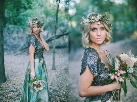 Bohemian style wedding dress