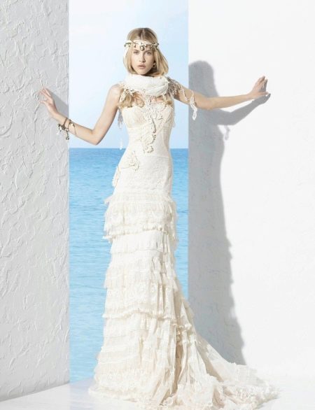 Bohemian chic wedding dress