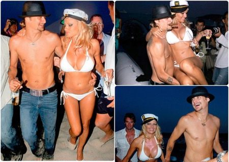 La robe de mariée franche de Pamela Anderson