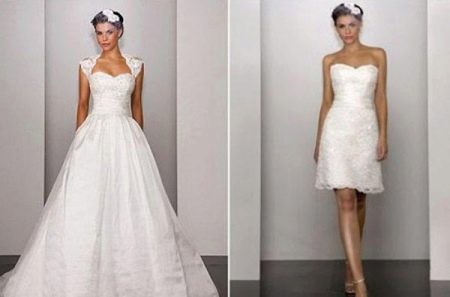 Removable wedding dress