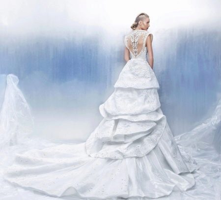 Wedding lush brocade dress