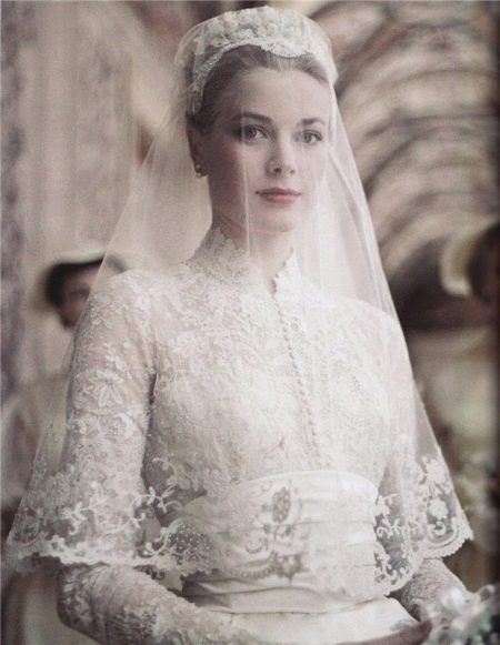 格蕾絲·凱利的婚紗——頭巾