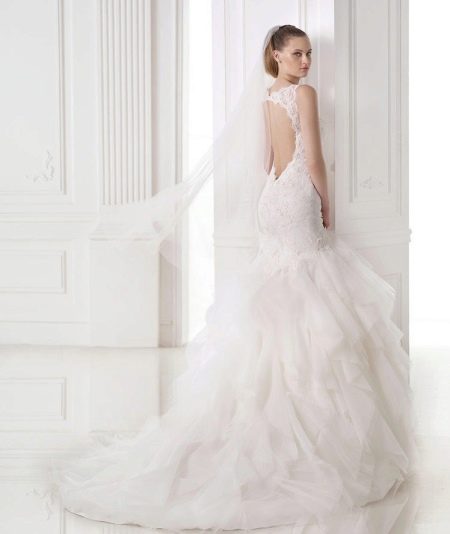 Backless Mermaid Wedding Dress
