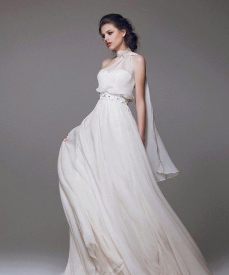 Closed Neck Wedding Dress