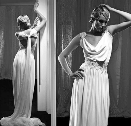 30s style wedding dress