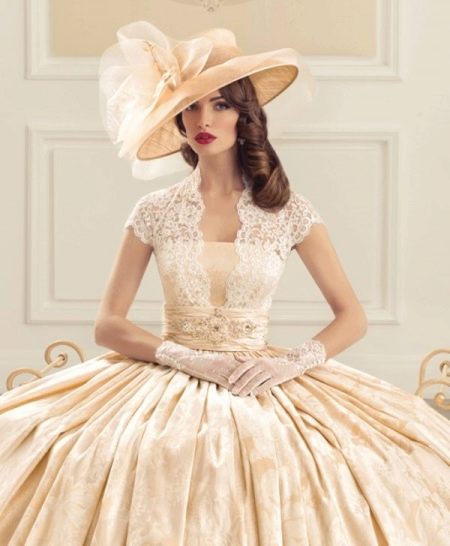Wedding puffy retro dress