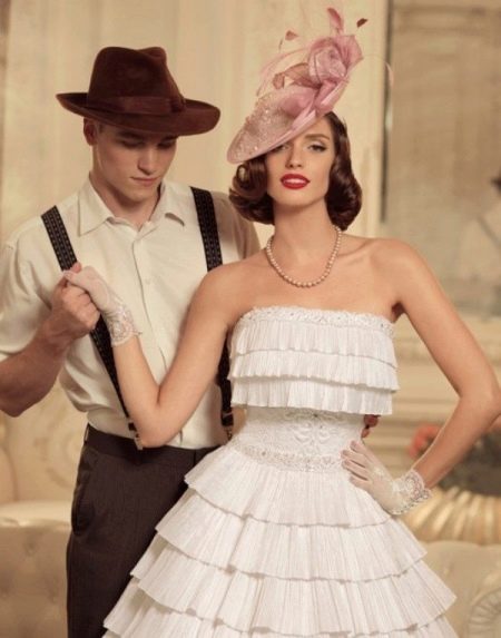 Wedding dress in retro style from T. Kaplun