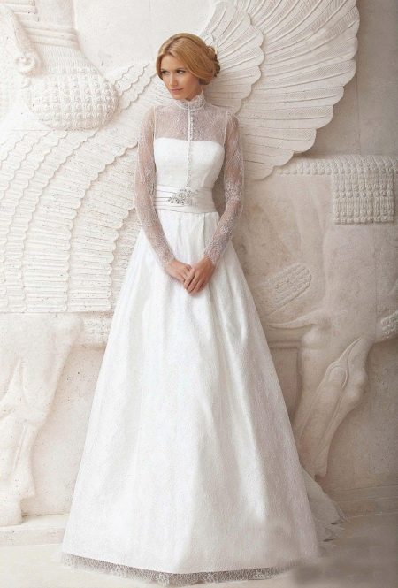 Long Sleeves Wedding Gown