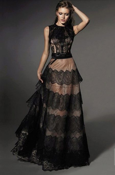 Yolan cris 蕾絲晚禮服