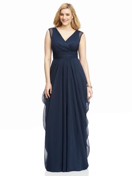 Evening sheath dress for overweight