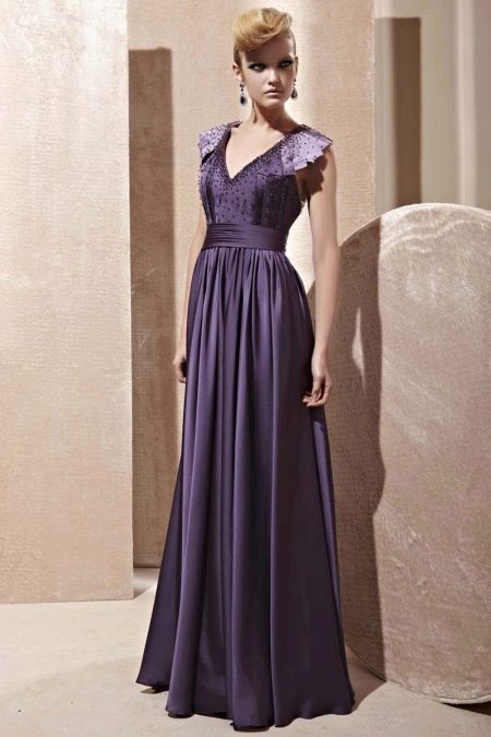Purple eggplant dress