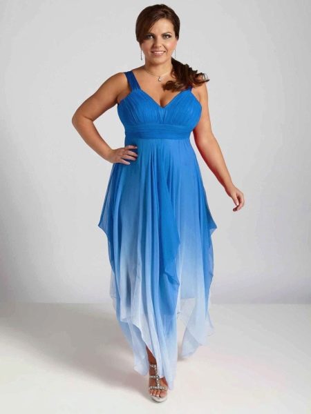 Evening summer dress for full