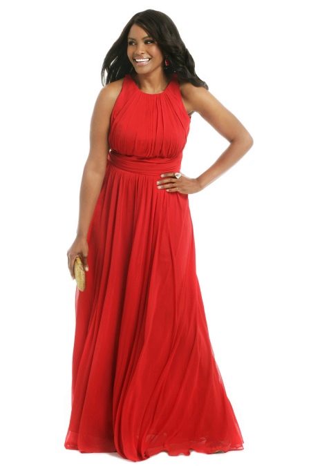 이브닝 드레스 by Badgley Mischka red