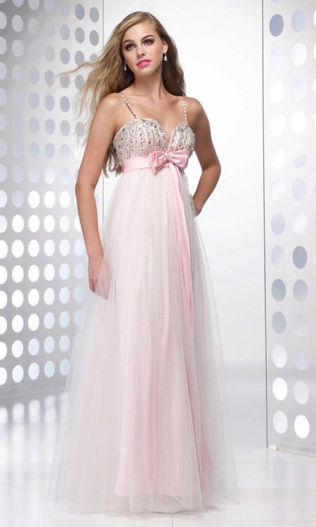 Evening dress in Greek style for pregnant women