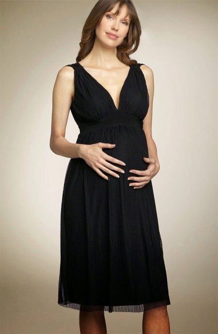 Empire style maternity gown