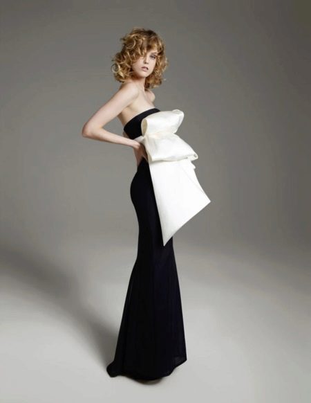 Maternity Evening Dress with Bow