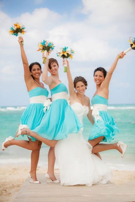 Turquoise Beach Bridesmaid Dresses