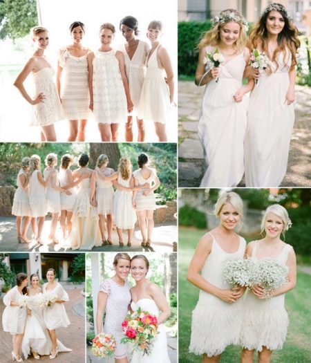 White Bridesmaid Dresses
