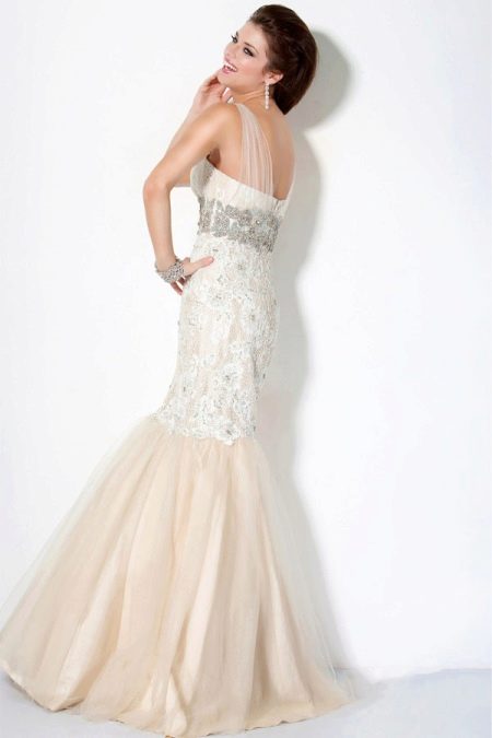 Mermaid Evening Dress with Clutch