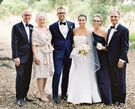 Evening dresses of mothers of the bride and groom