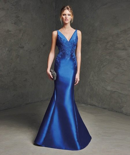 Satin Mermaid Evening Dress