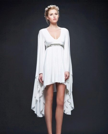 Short greek style evening dress