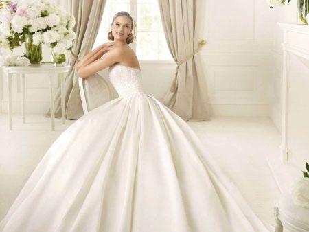 Lush satin wedding dress