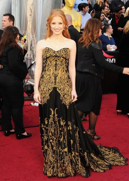Gold Gown by Alexander Mcqueen